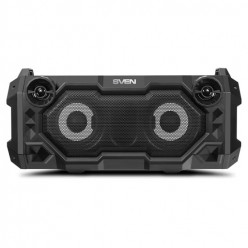 SVEN PS-500 Black, Bluetooth Portable Speaker, 36W RMS, Effective multi-colored lighting, LED display, FM tuner, USB & microSD, built-in lithium battery-2x2000 mAh, tracks control, AUX stereo input, Headset mode, micro USB or 5V DC power supply